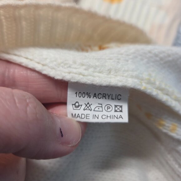 Miss Sparkling Small Daisy Tight Knit Longsleeve Casual Fall Winter Sweater - Picture 9 of 9